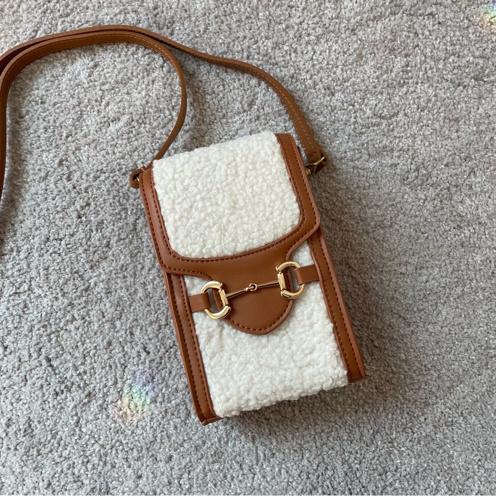 Anthropologie Sherpa Mini Crossbody Bag - Picture 4 of 7